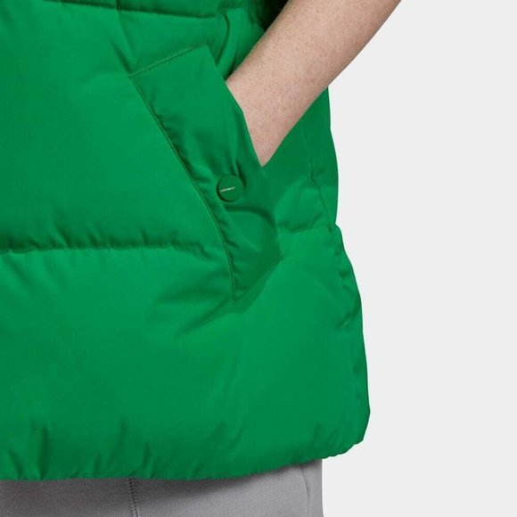 NEW Size XS X-Small   Adidas Originals Green Down Zip-Up Puffer Vest GD2521 - Picture 7 of 9